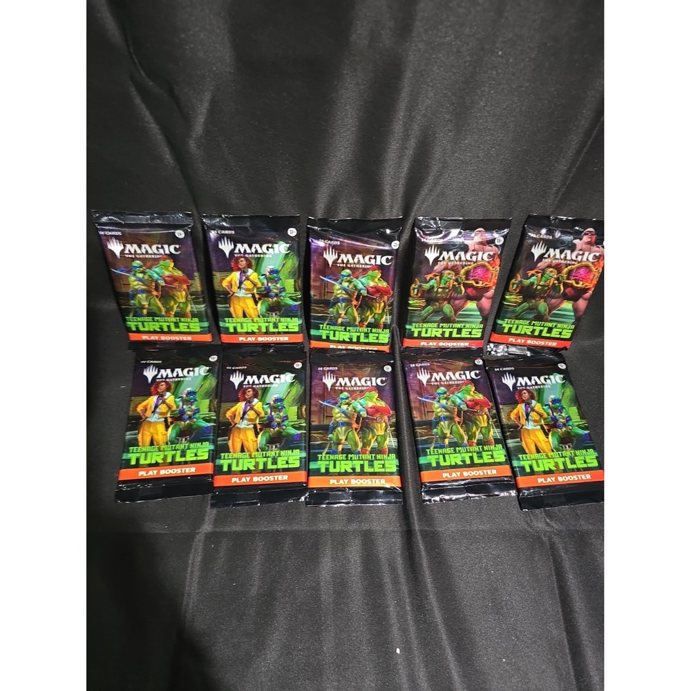 MTG Magic The Gathering Teenage Mutant Ninja Turtles Play Booster Pack Lot of 10